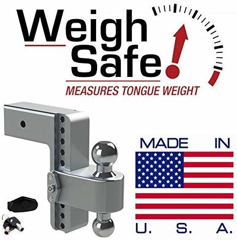 Weigh Safe LTB8-2 - Turnover Ball 8" Drop Hitch with 2" Shank - RACKTRENDZ