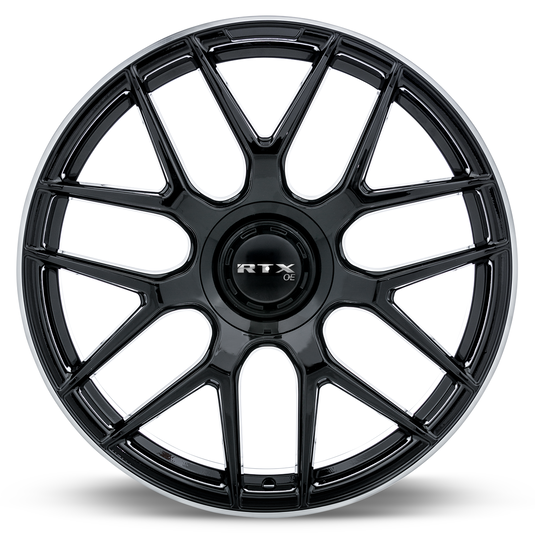 RTX® (OE) • 507425 • Leonburg • Gloss Black with Machined Edge • 21x9.5 5x112 ET38 CB66.6