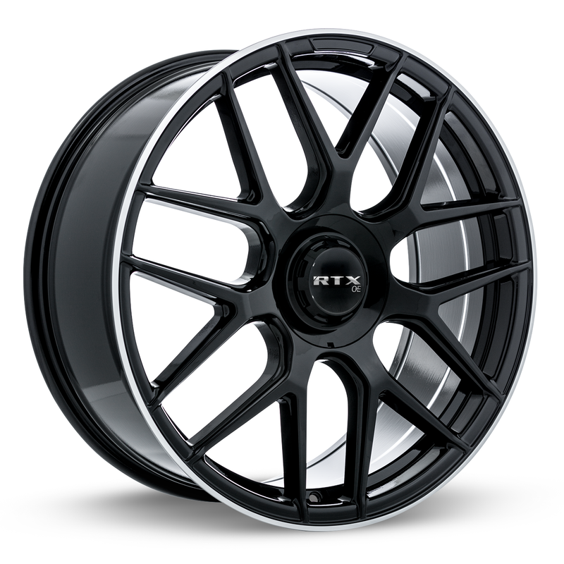 Load image into Gallery viewer, RTX® (OE) • 507425 • Leonburg • Gloss Black with Machined Edge • 21x9.5 5x112 ET38 CB66.6
