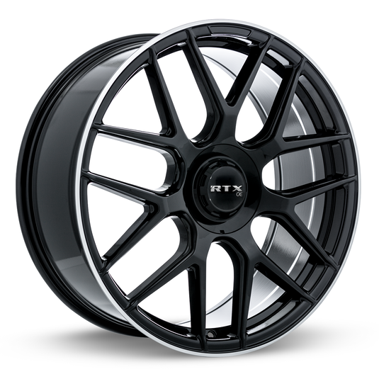 RTX® (OE) • 507425 • Leonburg • Gloss Black with Machined Edge • 21x9.5 5x112 ET38 CB66.6