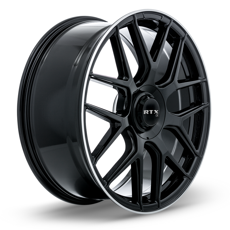 Load image into Gallery viewer, RTX® (OE) • 507425 • Leonburg • Gloss Black with Machined Edge • 21x9.5 5x112 ET38 CB66.6
