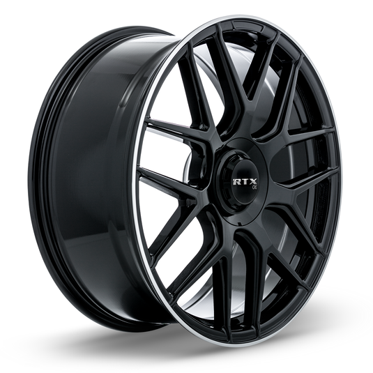 RTX® (OE) • 507425 • Leonburg • Gloss Black with Machined Edge • 21x9.5 5x112 ET38 CB66.6