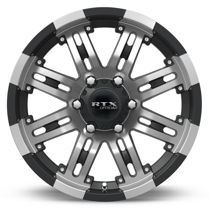 Load image into Gallery viewer, RTX® (Offroad) • 082689 • Loki II • Black Machined • 18x9 6x139.7 ET20 CB108
