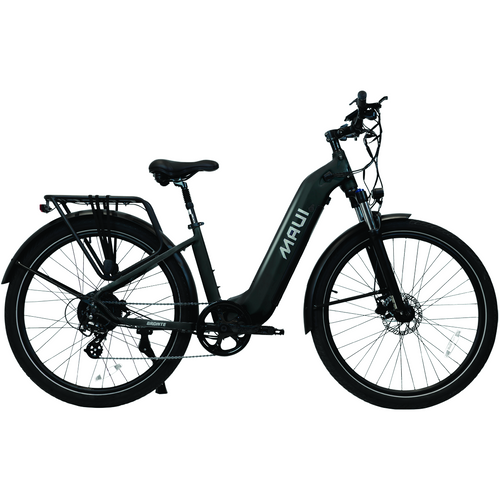 Maui MBCT03BLK - Vélo de ville électrique Step-Thru BRONTE 2024 500W Noir