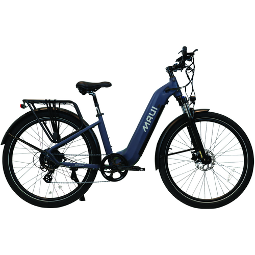 Maui MBCT03BLU - Vélo Électrique de Ville Step-Thru BRONTE 2024 500W Bleu Marine