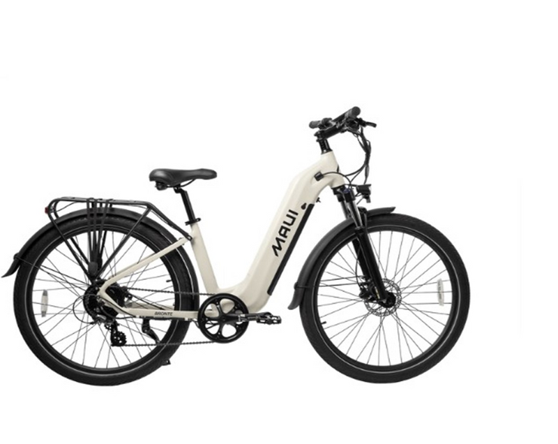 Load image into Gallery viewer, Maui MBCT03WHT - Electric City Bike Step-Thru BRONTE 2024 500W White - RACKTRENDZ
