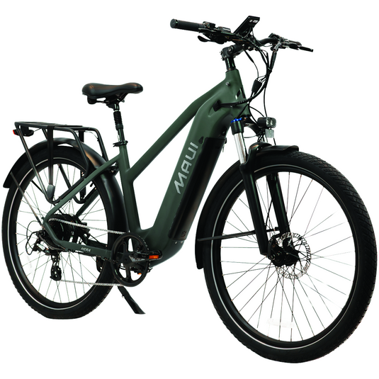 Maui MBCT04GRN - Vélo de ville électrique HERA 2024 Vert 500W