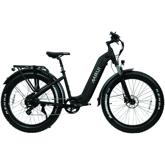 Maui MBFT03BLK - Vélo Fat Bike Électrique BRONTE 2024 500W Noir