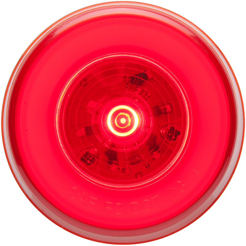 Chargez l&#39;image dans la visionneuse de la galerie, Optronics MCL157RB - MCL157 Series, Red Round 2.5&quot; Marker/Clearance LED Light With Grommet Mount
