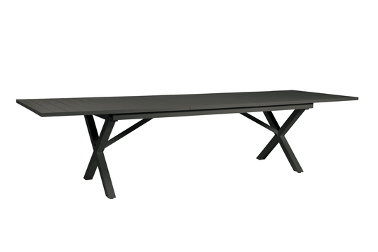 MOSS MOSS-0823 - Black Aluminum Extendable Table + Crossed Legs - RACKTRENDZ