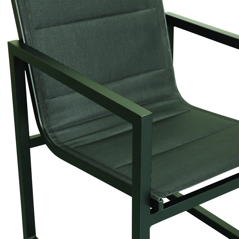 Chargez l'image dans la visionneuse de la galerie, MOSS MOSS-HN001N - Black Balcony 5pcs set, compact/nestable aluminum frame and textilene seats
