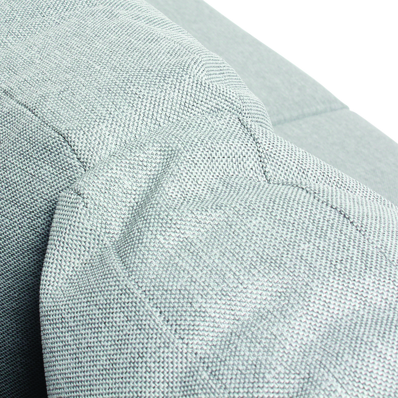 Chargez l'image dans la visionneuse de la galerie, MOSS MOSS-LN003NG - Black Aluminum 3-Piece Compact Sectional Set with Grey cushions
