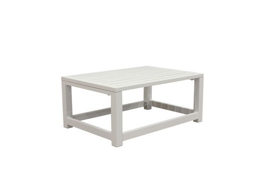 MOSS MOSS-LN003WGP - Ensemble sectionnel compact 3 pièces en aluminium blanc avec coussins gris