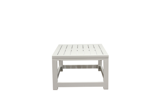 MOSS MOSS-LN003WGP - Ensemble sectionnel compact 3 pièces en aluminium blanc avec coussins gris