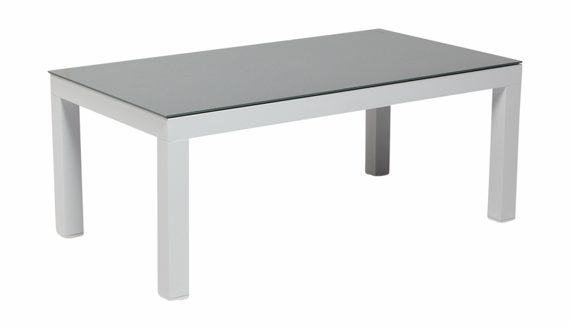 Load image into Gallery viewer, MOSS MOSS-LN004WC - 4pcs White Aluminum Conversation Set with Charcoal cushions
