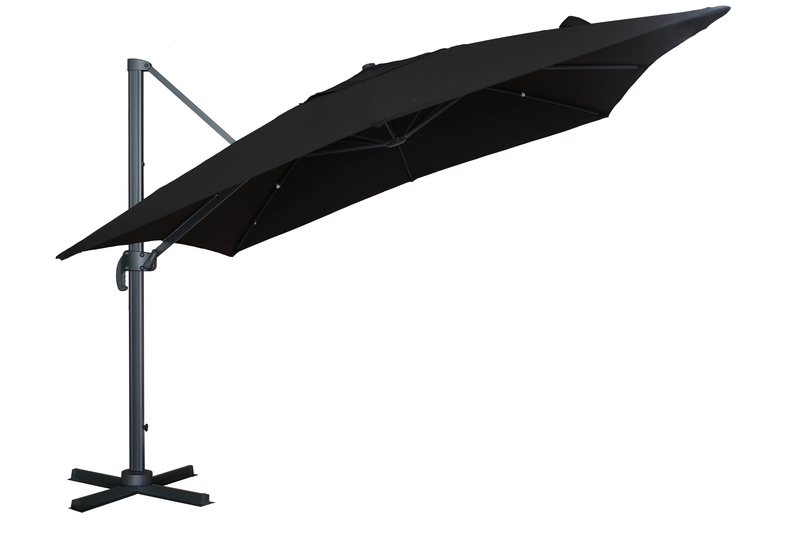 Load image into Gallery viewer, MOSS MOSS-T1203N - 11&#39; Black Square Hanging Umbrella
