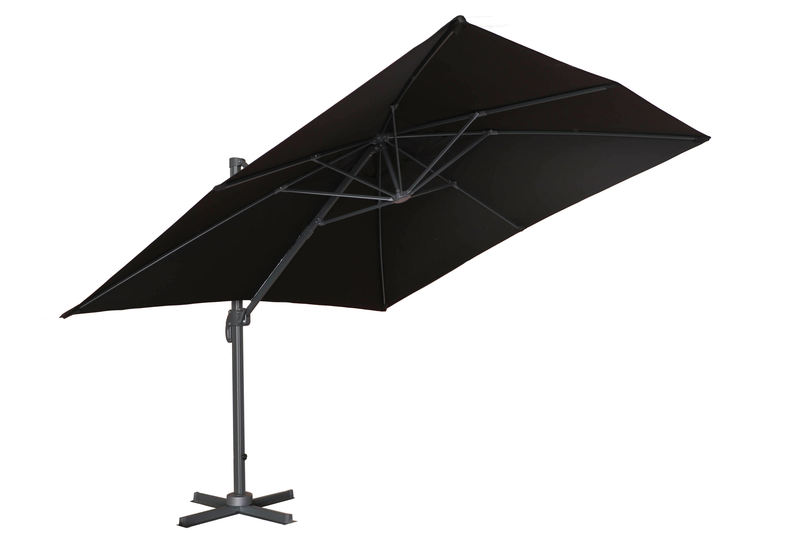 Load image into Gallery viewer, MOSS MOSS-T1203N - 11&#39; Black Square Hanging Umbrella
