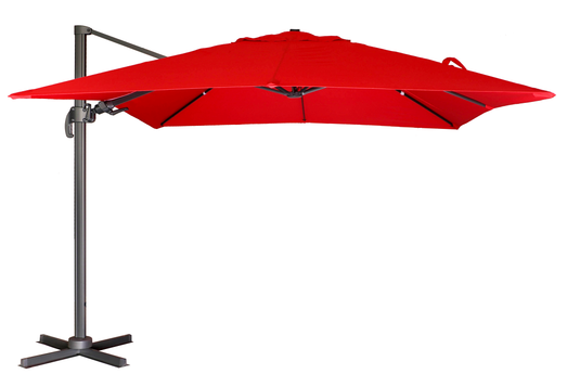 MOSS MOSS-T1203R - Parapluie suspendu carré rouge de 11'