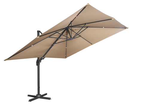 MOSS MOSS-T1203S - Parasol suspendu carré sable 11'