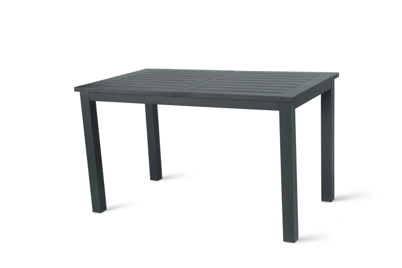 Chargez l&#39;image dans la visionneuse de la galerie, MOSS MOSS-T206C - Collection Akumal, Table extensible en aluminium anthracite avec lattes en aluminium anthracite et mécanisme papillon 71&quot;(95&quot; avec extension) x 39&quot; x H 29,1&quot;
