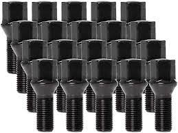 RTX® • B0106B-20 • Kits de boulons de roue • Boulons de roue hexagonaux • 20 boulons • Noir • Conique • 12M X 1,25