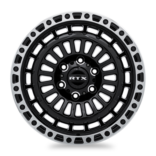 RTX® (Offroad) • 083131 • Moab • Lèvre usinée noir brillant • 17x9 6x139.7 ET0 CB106.1