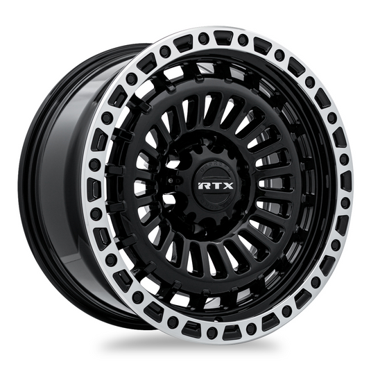 RTX® (Offroad) • 083132 • Moab • Lèvre usinée noir brillant • 18x9 6x139.7 ET0 CB106.1