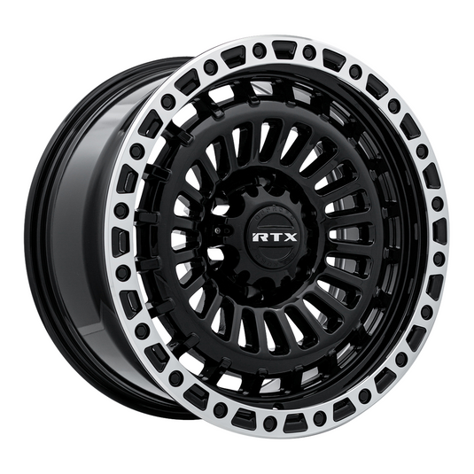 RTX® (Offroad) • 083130 • Moab • Lèvre usinée noir brillant • 17x9 5x127 ET-15 CB71.5