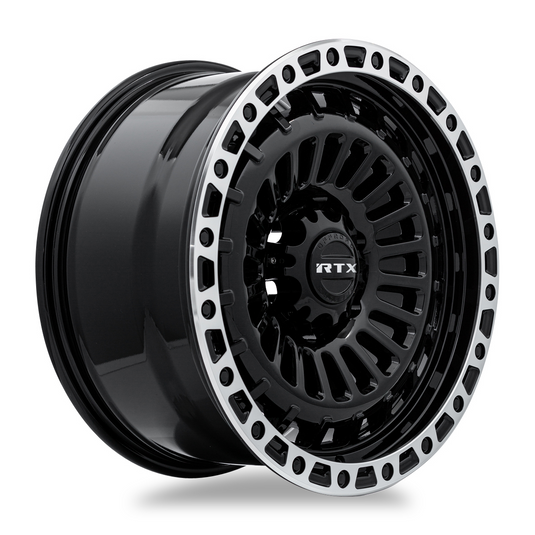 RTX® (Offroad) • 083133 • Moab • Lèvre usinée noir brillant • 18x9 6x135 ET0 CB87.1