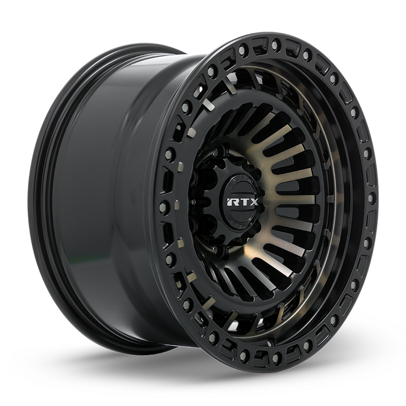 Load image into Gallery viewer, RTX® (Offroad) • 082933 • Moab • Satin Black Machined Bronze • 17x9 5x127 ET-15 CB71.5
