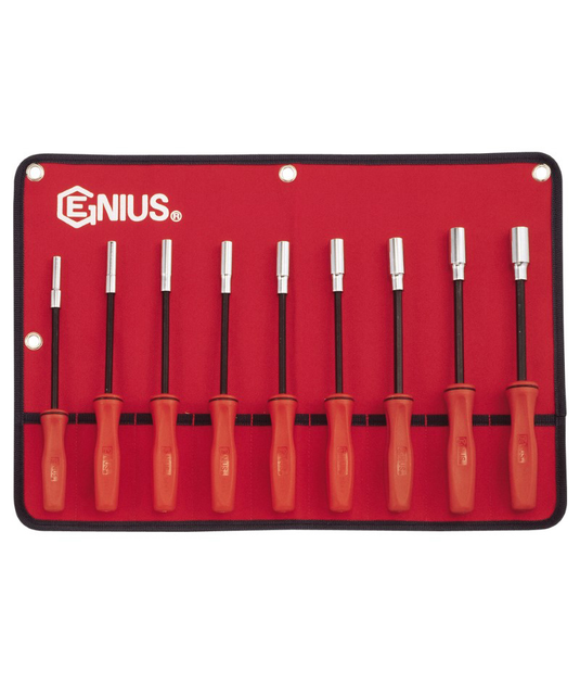 9PC METRIC LONG HEX NUT DR.SET