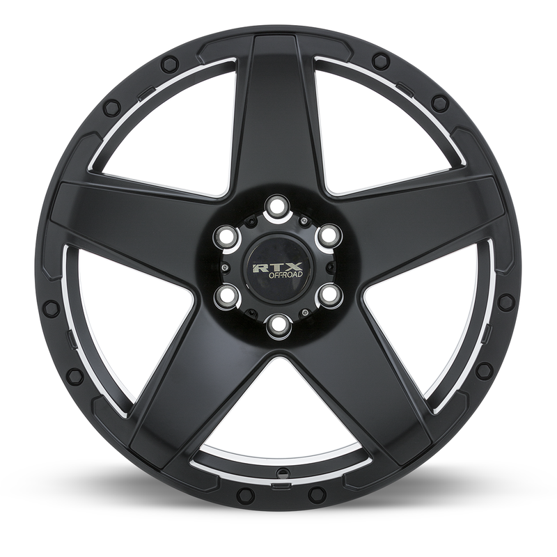 Load image into Gallery viewer, RTX® (Offroad) • 082379 • Outlaw • Satin Black • 17x8 5x127 ET5 CB71.5
