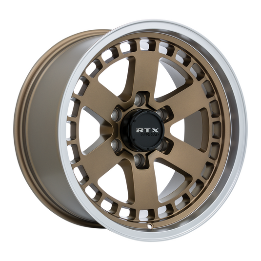 RTX® (Tout-terrain) • 163715 • Ozark • Lèvre usinée en bronze satiné • 18x9 6x139.7 ET0 CB106.1