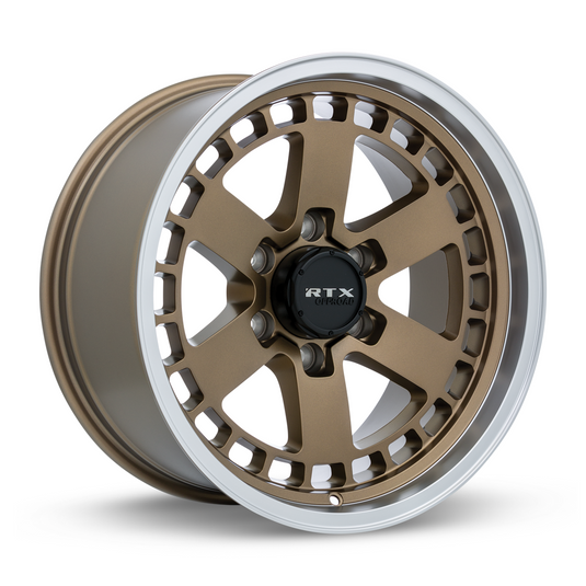 RTX® (Tout-terrain) • 163716 • Ozark • Lèvre usinée en bronze satiné • 18x9 6x135 ET0 CB87.1