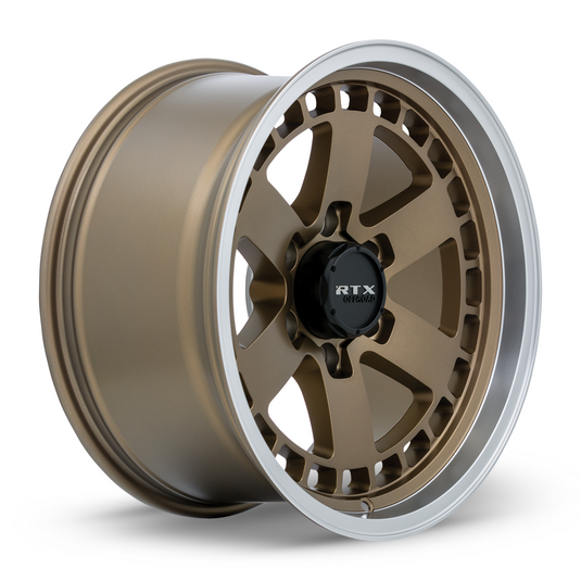 RTX® (Tout-terrain) • 163716 • Ozark • Lèvre usinée en bronze satiné • 18x9 6x135 ET0 CB87.1