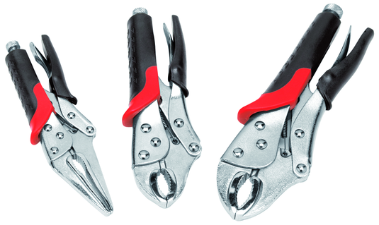 Performance Tools PTW30713 - 3 Piece Lock Grip Plier Set