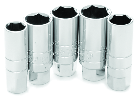 Performance Tools PTW30936 - Jeu de 5 douilles pour bougies d'allumage - Entraînement 3/8"