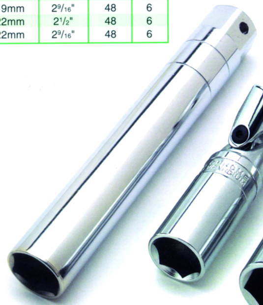 Performance Tools PTW38162 - Douilles pour bougie d'allumage à prise 3/8"