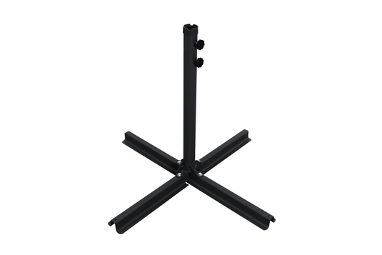 Patio Zone PZ-0501N - Parasol inclinable et décalé de 10 pi en polyester protégé contre les UV - Noir