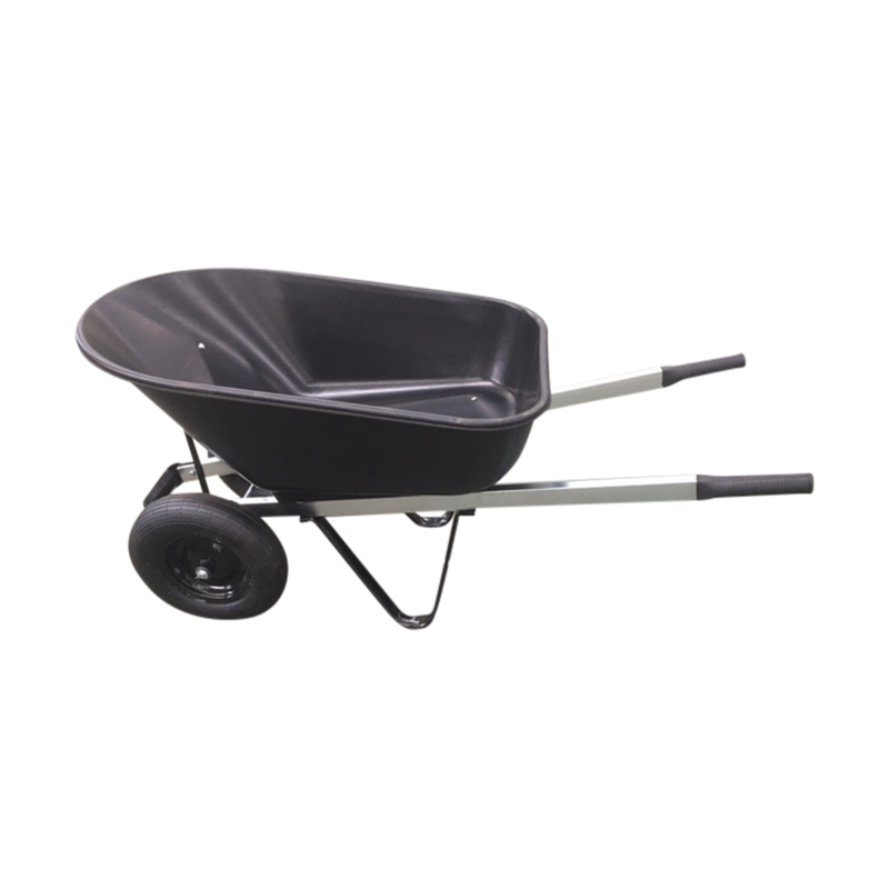 Chargez l'image dans la visionneuse de la galerie, Patio Zone PZ-CT003N - Brouette à deux roues en acier noir 7 pi³, capacité de 400 lb
