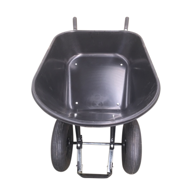 Chargez l'image dans la visionneuse de la galerie, Patio Zone PZ-CT003N - Brouette à deux roues en acier noir 7 pi³, capacité de 400 lb
