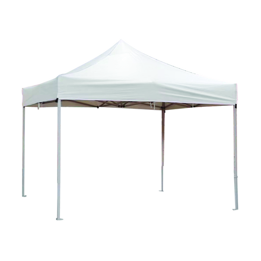 Folding canopy 10'x10' with steel frame, cover included WHITE