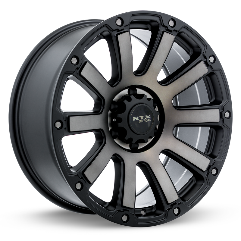 Load image into Gallery viewer, RTX® (Offroad) • 082941 • Panzer • Satin Black Machined Tinted Bronze • 17x9 5x127 ET0 CB71.5
