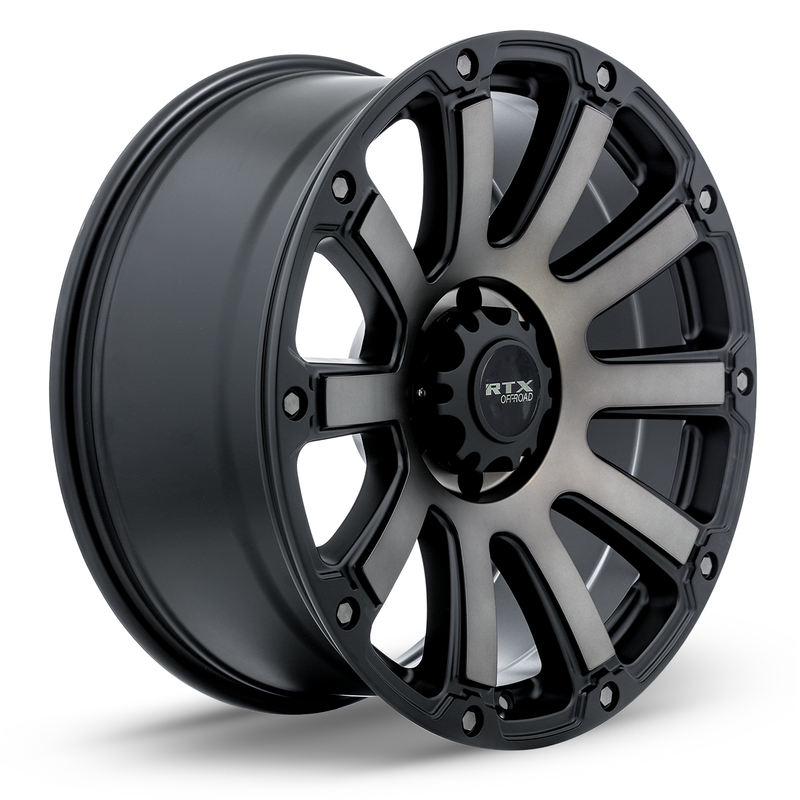 Load image into Gallery viewer, RTX® (Offroad) • 082941 • Panzer • Satin Black Machined Tinted Bronze • 17x9 5x127 ET0 CB71.5
