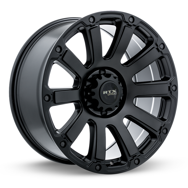 Load image into Gallery viewer, RTX® (Offroad) • 082942 • Panzer • Satin Black Machined Dark Grey • 17x9 5x127 ET0 CB71.5
