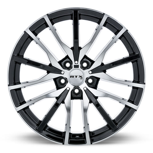 RTX® (OE) • 507408 • Passau • Gloss Black Machined Face • 20x9 5x112 ET30 CB66.6