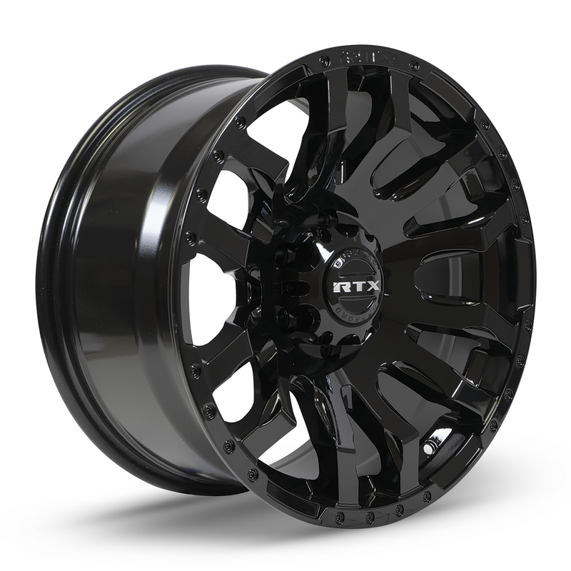 Chargez l&#39;image dans la visionneuse de la galerie, RTX® (Tout-terrain) • 082964 • Patton • Noir brillant • 18x9 6x139.7 ET10 CB106.1
