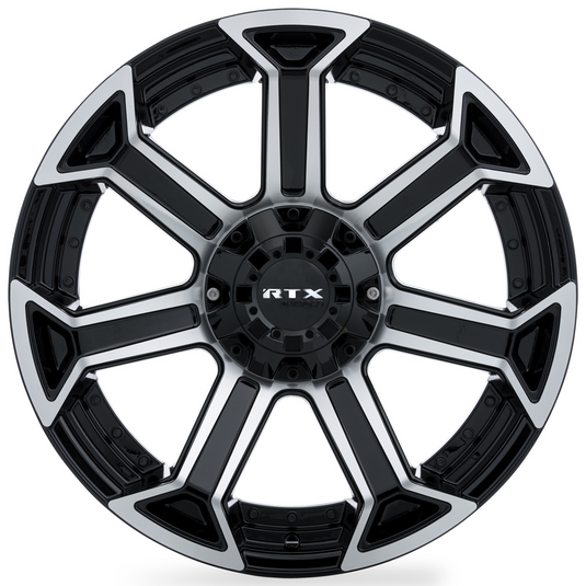 RTX® (Offroad) • 083000 • Visière • Noir brillant usiné • 20x10 6x139.7 ET-18 CB106.1