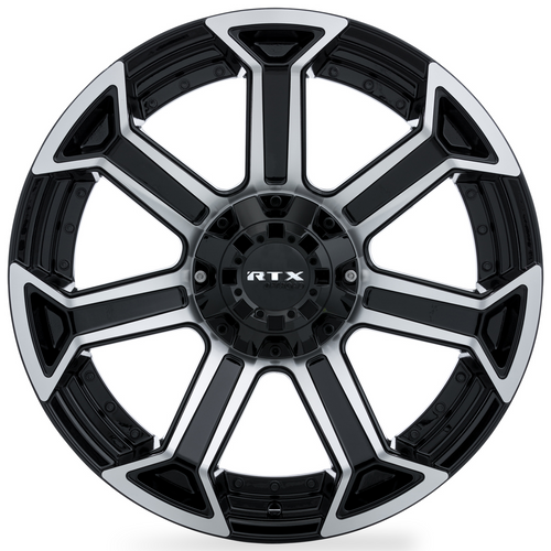 RTX® (Offroad) • 082998 • Peak • Gloss Black Machined • 20x10 6x135 ET-18 CB87.1