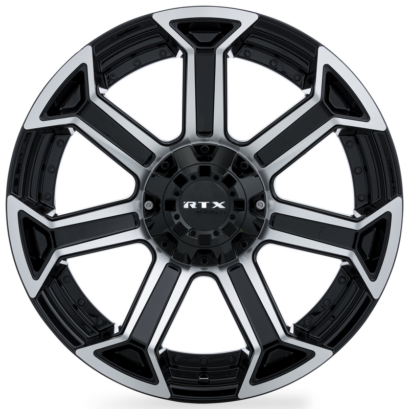 Load image into Gallery viewer, RTX® (Offroad) • 083009 • Peak • Gloss Black Machined • 22x10 6x139.7 ET-18 CB106.1
